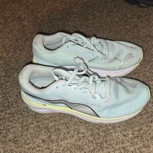 Puma Light Blue Running Shoes